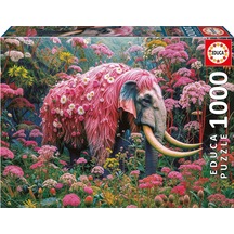 Educa 1000 Parçalık Çiçekli Fil Puzzle - 20229 - Floral Elephant