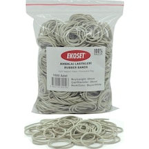 Ekoset Beyaz Paket Ambalaj Toka Para Lastiği 1000 Adet 40Mm