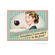 Nostalgic Art Cook With Wine Magnet 14280 Çok Renkli