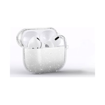 Khayra Airpods Uyumlu 3. Nesil Allstar Airbag 32 Parlayan Simli Saydam Renkli Kılıf-şeffa Şeffaf