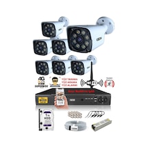 Ids 7 Kameralı 5mp Sony Lensli 1080p Fullhd Gece Renkli Kamera Seti Su Geçirmez Cepten İzle Ds 2034hd Wl Set7 1tb
