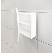 Oval Aynalı Banyo Dolabı Çok Renkli