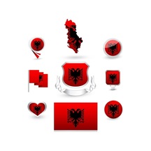 Arnavutluk Sticker Set