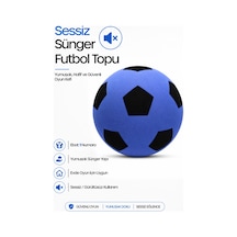 No:1 Futbol Topu Sessiz Sünger Gürültüsüz Yumuşak Evde Oynamaya Uygun Futbol Topu Mavi Sft6