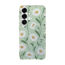Samsung Galaxy A35 Uyumlu Baskılı Şeffaf Telefon Kılıfı Koleksiyon: Pastel Flowers 3