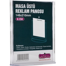 Lamiess K-236 Masaüstü Reklam Panosu Dikey 5 'li