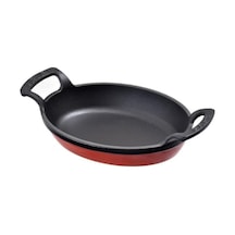 Lava Sahan Döküm Oval Kulplu Tava 19x14 CM Lv O Tv 1914 Shn