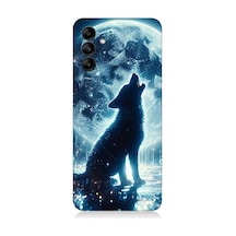 Samsung Galaxy M34 Uyumlu Ay Uluması Desenli Silikon Kılıf