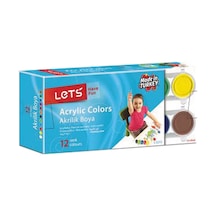 Lets Akrilik Boya 25 Ml 12 Renk L-5212 Çok Renkli