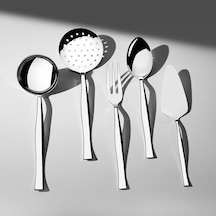 Nehir Zarif Sade 5 Parça Paslanmaz Çelik Servis Takımı