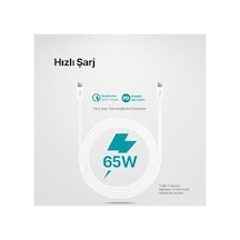 Usb-c - Usb-c 300cm 60w Pd/qc Hızlı Şarj/data Kablosu Beyaz