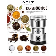 150w Baharat Öğütücü Kahve Öğütücü 150 Gram Kapasiteli Paslanmaz Çelik Kase Ve Bıçaklar 4 Bıçaklı Elektrikli Şeffaf Kapaklı Dp-207