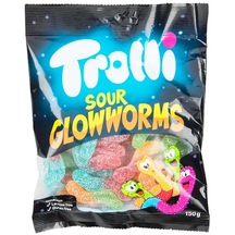 Trolli Sour Glowworms Yumuşak Şekerleme 150 G
