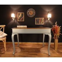 Wooding-Mobilya Wooding 100 Cm Masif Gri Ceviz Yemek Masası
