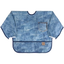 Bumkins X Roamio Uzun Kollu Önlük 6-24 Ay - Vintage Denim Mavi