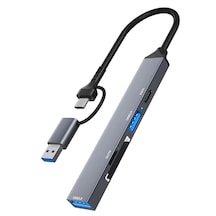 Type-c Usb Kart Okuyucu Sd/tf Usb 3.0 5gbps Veri Aktarımı Fc901