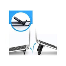 2 Kademeli Katlanabilir Ve Yapışkanlı Laptop Standı Siyah Cm-438