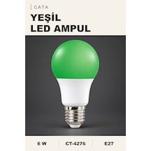 Cata 6w E27 Yeşil Led Ampul