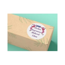 Kurban Bayramınız Mübarek Olsun Etiketi Ramazan Kurban Eid Mubarek 4 Cm - 40 Adet Çok Renkli