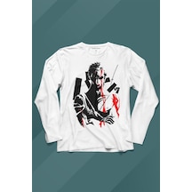 One Piece Roronoa Zoro Poster Uzun Kollu Tişört Baskılı T-shirt 001