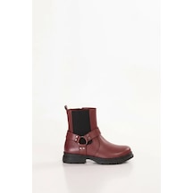 Gondol Hakiki Deri Hafif Light Taban Günlük Rahat Bot Anl.2798 Bordo
