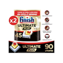 Ultimate Plus Bulaşık Makinesi Deterjanı Kapsül Tablet Limon 90 Adet 2x45
