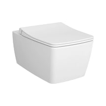 7672b001-0559 VitrA Metropole Rim-ex Kanalsız Asma Klozet, 56 Cm, Mat Beyaz