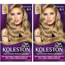 Wella Koleston Kit Saç Boyası 8/1 Açık Küllü Kumral 2'li