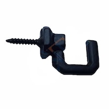 Vidalı Kanca, Askı Büyük - 15x23mm, Siyah - 100 Adet Çokrenkli