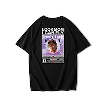 Brz Collection Unisex Oversize Look Mom I Can Fly T-shirt-siyah Siyah
