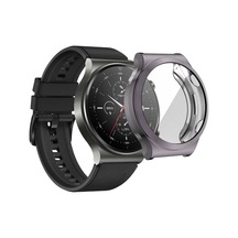 Ekılıf - Huawei Watch Gt2 Pro Uyumlu - Kasa Ve Ekran Koruyucu Watch Gard 02 - Gri