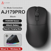 Aj179 Pro Kablosuz 3 Modlu 8k-26.000dpı Oyuncu Mouse Siyah