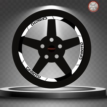 Cf Moto Geniş Reflektif Beyaz Jant Şeridi