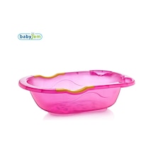 Babyjem Giderli Desenli Şeffaf Banyo Küveti Pembe