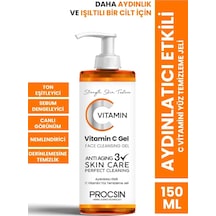 Procsin Aydınlatıcı Etkili C Vitamini Yüz Temizleme Jeli 150 ML