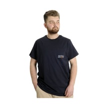 Mode Xl Büyük Beden Erkek T-shirt Future 23200 Lacivert Lacivert