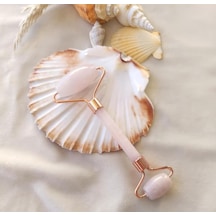 Gül Kuvars Yüz Masajı Silindiri Yüz Germe Yanak Zayıflama Cilt Bakımı Masaj Cihazı