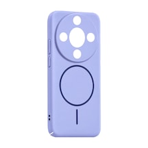 Huawei Honor Magic 8 Lite Mika Pc Magsafe Kapak - Açık Mor Çok Renkli