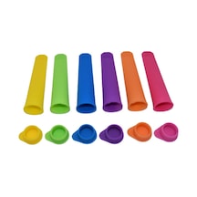 Pxcl 6 Bpa İçermeyen Dondurma Kalıbı, Silikon Kalıp, Popsicle Kal Renkli