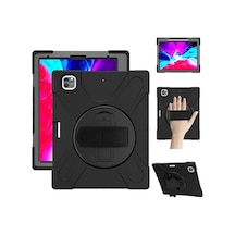 Apple Uyumlu iPad Pro 12.9-Inch (2021)-(2020) Kılıf Kalem Yerli 3 Katmanlı St