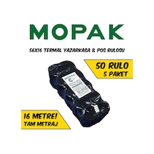 56x16 Termal Pos & Yazarkasa Kağıdı 5 Paket 50 Rulo