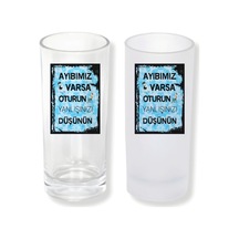 Damar Sözlü Buzlu Ya Da Buzsuz Seçenekleriyle Rakı Bardağı