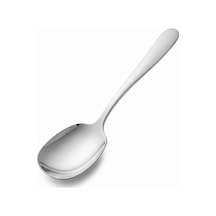 Premium Gümüş Renk Servis Kaşığı 21 Cm Paslanmaz Çelik, Ergonomik Tasarım, Salata Ve Yemek Servis Kaşığı, Dayanıklı Ve Şık Sunum Kaşığı