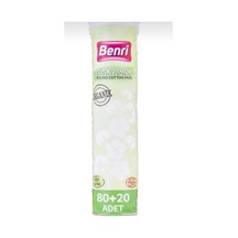 Benri Organik Makyaj Temizleme Pamuğu 100 Adet