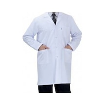 Klasik Yaka Beyaz Doktor Eczacı Öğretmen Erkek Önlüğü Sude