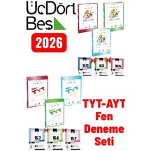 2026 Ayt-tyt Fen Bilimleri Fizik - Kimya - Biyoloji Deneme Seti Ve Marka Yayınları Deneme Hediye