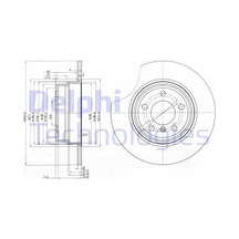 DELPHI BG3629 FREN DİSKİ ARKA BMW X5 E53 00-