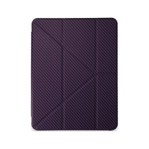 Apple İpad Pro 13 2024 Kılıf Color Karbon Tablet Kılıfı - Derin Mor Diğer