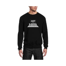 International Jazz Day Piano Shadow Baskılı Erkek Sweatshirt International Jazz Day Piano Shadow Baskılı Erkek Sweatshirt