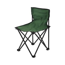 Yeşil Sırtlık Ergonomik Tasarım Güçlü Yük Taşıyan Kompakt Boyut Taşınabilir Katlanır Tabure Sandalye Kamp Malzemeleri Yeşil